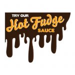 Hot Fudge Sticker