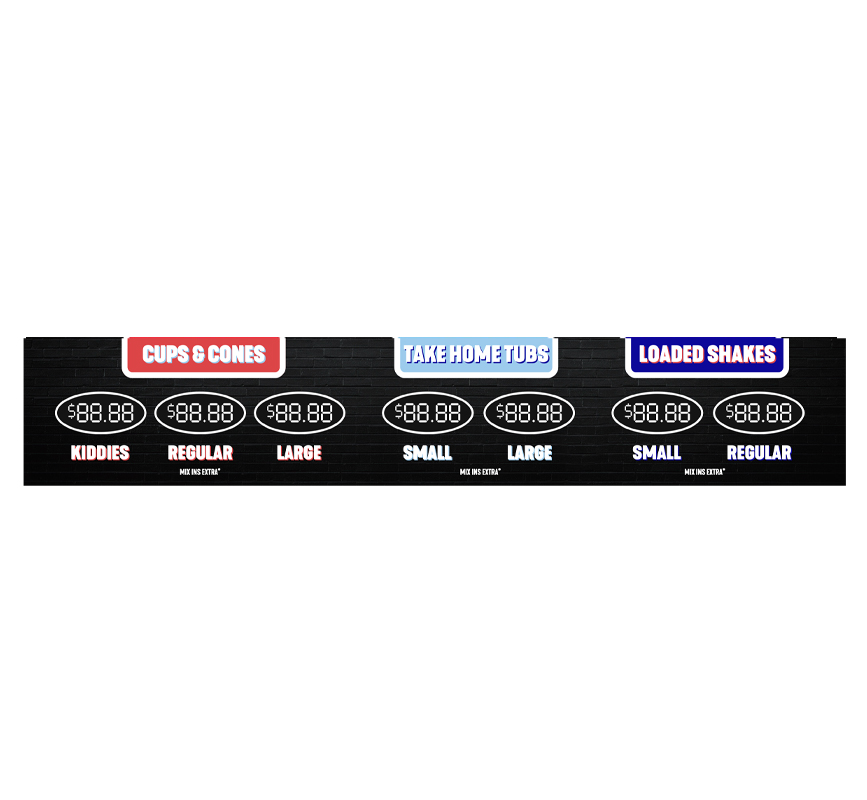 Cup and Take Home Tub Holder Sticker (1 unit / pack)
